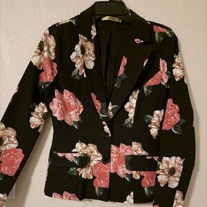 💜Dazz Women’s Blazer features a bold, vintage-inspired floral pattern Size:M